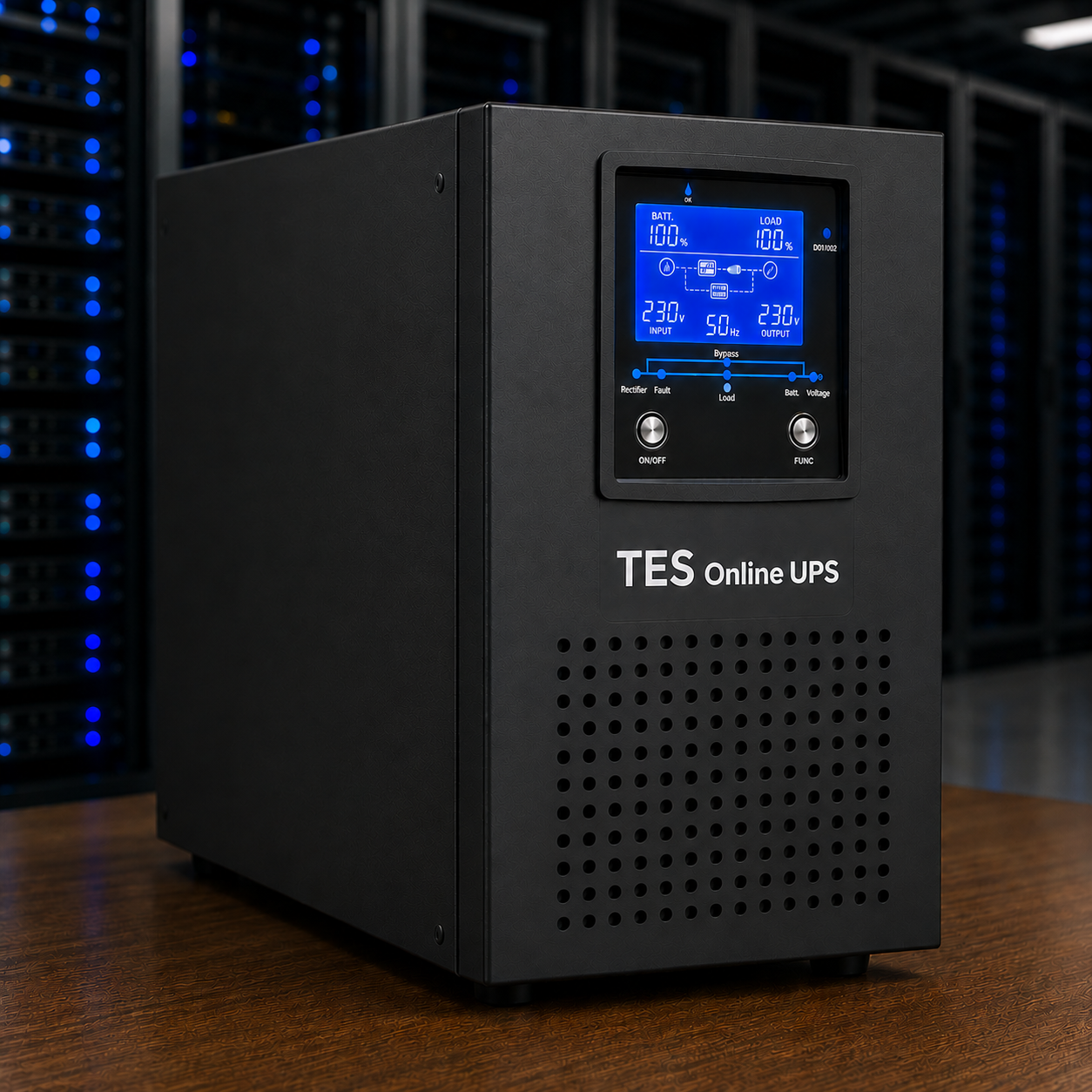 دستگاه یو پی اس آنلاین 3کاوا Tower External برند TES - تی ای اس