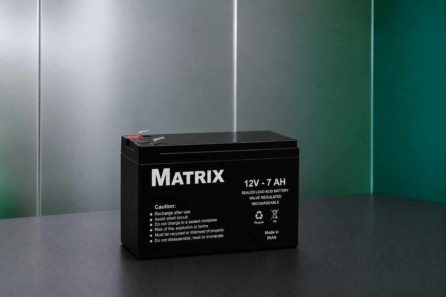 باتری یو پی اس 12 ولت 7.2 آمپر ساعت برند MATRIX - ماتریکس